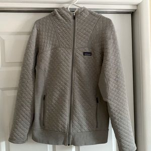 Patagonia Organic Cotton Quilt Hoodie - Women's medium grey